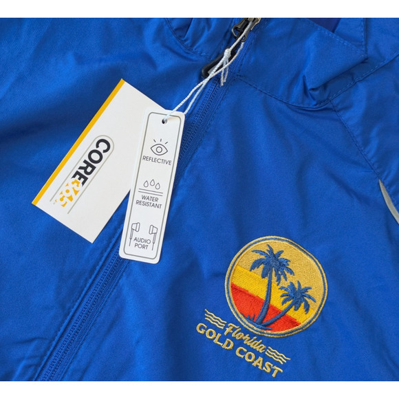 Florida Gold Coast Royal Blue WIndbreaker Lightweight Jacket New Small Adult FL - Picture 4 of 6